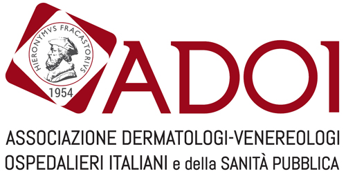 logo ADOI, l'Associazione Dermatologi Venereologi Ospedalieri Italiani e della Sanità Pubblica